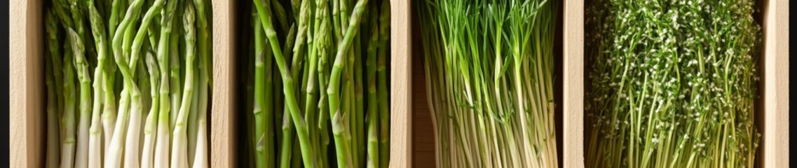 Fototapeta premium Fresh Vegetables in Wooden Crates