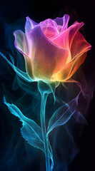 Naklejka premium High definition creative rose pattern