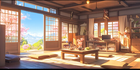 Sunny Room Illustration