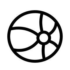 Obraz premium beach volleyball icon with line style, perfect for user interface projects