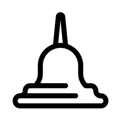 temple icon with line style, perfect for user interface projects