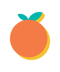 Modern abstract circle icon. A bold figure of a circular shape with flat elements and shadow. This contemporary design conveys a minimalistic concept, perfect for trendy projects or graphic use.