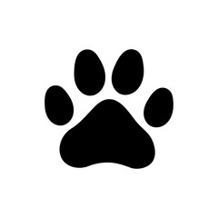 Paw Print Silhouette Paw print simple icons
