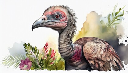 Aquarell Dodo - Urzeitvogel