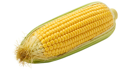 Corn on the Cob Isolated on Transparent Background