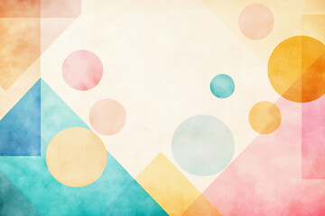 geometric watercolor background,