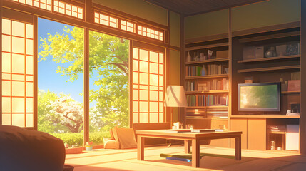 Sunny Room Illustration