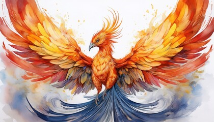 Obraz premium Phönix Zeichnung