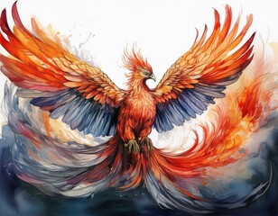 Obraz premium Phönix Zeichnung