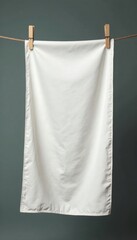 Soft white cotton fabric hanging from a metal frame, texture, soft