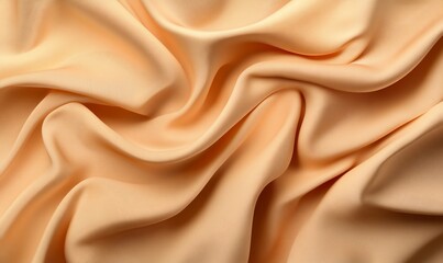 Fototapeta premium Peachy silk drapes in soft folds
