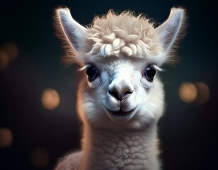 Obraz premium Niedliches Alpaka