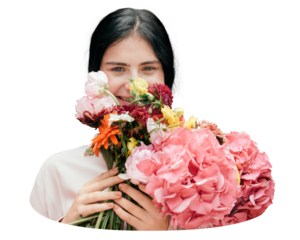 Young lady png, transparent background