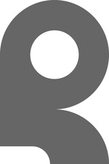 Initial Letter R Logo Element Set
