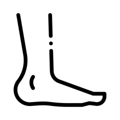 foot line icon