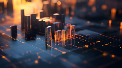 An illustrated overview of business functions highlighting strategic, financial, and operational processes for organizational success