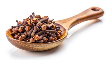 Obraz premium Enhancing Culinary Experiences A Surreal Still Life of Dried Cloves Exploring Aromatic Wonders and Culinary