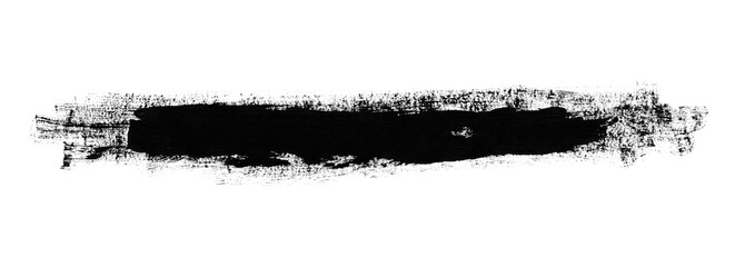 Clean rectangular black brush stroke with sharp edges.