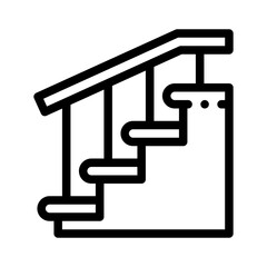 stairs line icon