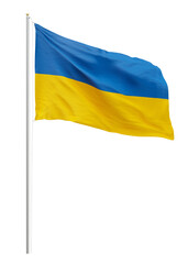 Png flag of Ukraine collage element, transparent background