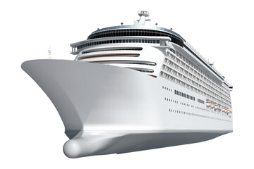 3D cruise ship png, boat on transparent background