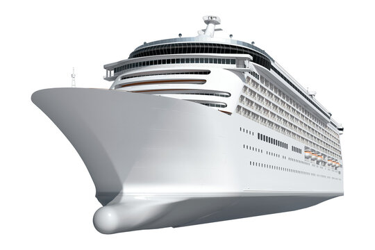 Fototapeta 3D cruise ship png, boat on transparent background