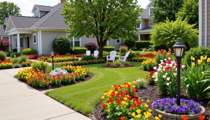 Residents take pride in their well manicured gardens and vibrant flower beds, enhancing the charm and beauty of the area while promoting a sense of community pride and connection among neighbors.