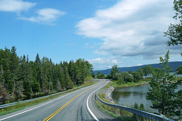 Scenic highway in Nova Scotia