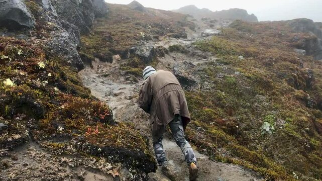 hiking in the paramo mountains