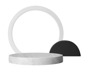 Gray geometric shapes png, isolated object design set