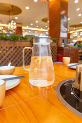 A pot of chrysanthemum tea