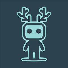 deer man vector design for character design or mascot