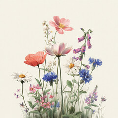 Obraz premium pink flowers background