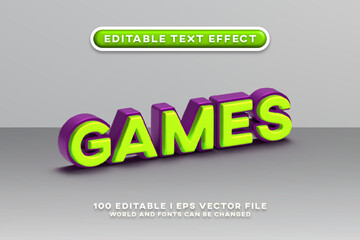 Games Editable Text Effect Design