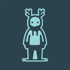 Elk | Deer head | Deer Hunting | Hunting Season | Zoo Animal | Safari Animal | Wildlife | Antler | Original Illustration | Vector and Clipart | Cutfile and Stencil