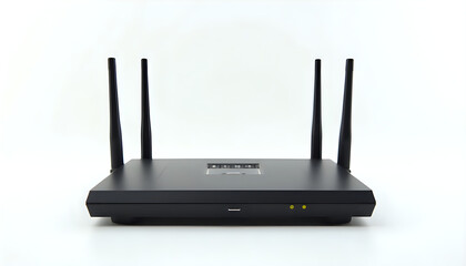 Fototapeta premium A close up of a wireless router on a white surface.