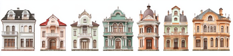 Fototapeta premium Historic European-Style Homes