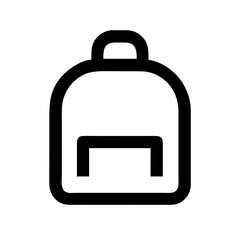 Backpack Alt Check Icon Vector Illustration