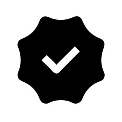 Badge Check Icon Vector Illustration