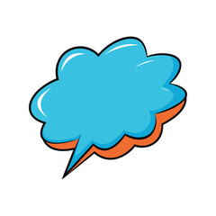 Retro comic speech bubble vector. Empty vintage chat balloon comic style. Pop art dialog graphic illustration.