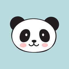Smiling Panda Illustration for Kids Designs