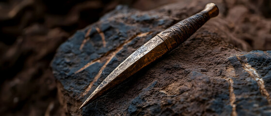 Ancient Blade on Stone