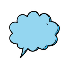 Retro comic speech bubble vector. Empty vintage chat balloon comic style. Pop art dialog graphic illustration.