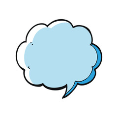 Retro comic speech bubble vector. Empty vintage chat balloon comic style. Pop art dialog graphic illustration.