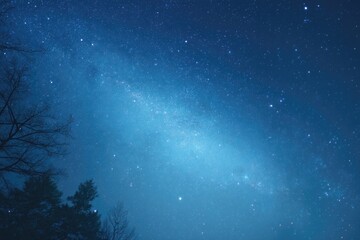 endless starry sky stretches infinitely beyond blanketing horizon with tranquil void evoking thoughts of infinite possibility