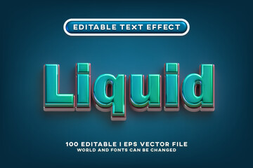 Obraz premium Liquid Editable Text Effect Design