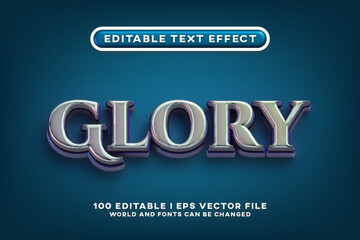 Fototapeta premium Glory Editable Text Effect Design