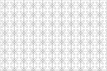 One color floral pattern