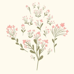 Seamless watercolour and unique floral pattern background for covers, notes, Soft backgrounds colour. Watercolour art work. 