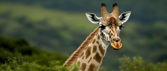 Obraz premium Giraffe in Natural Habitat